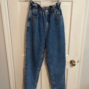 NEW PACSUN mom jeans baggy stretchy waistband- size M